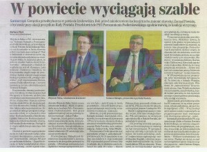 powiat krakowski -  W POWIECIE WYCIĄGAJĄ SZABLE