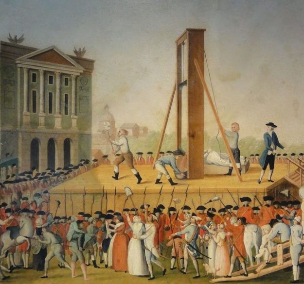 Zgilotynowanie-Marii-Antonicy-fot.-domena-publiczna gilotyna