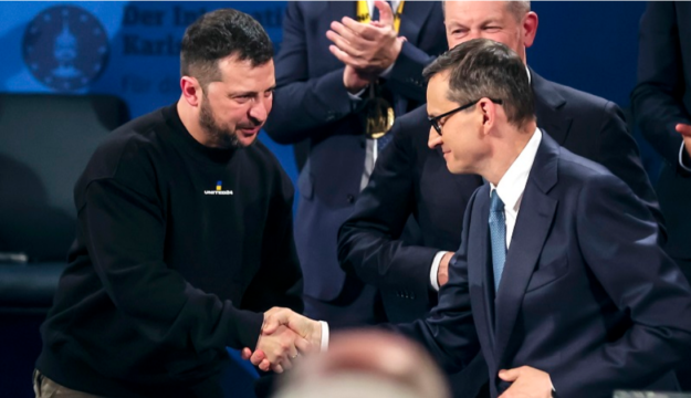 Zełenski Ukrainy Morawiecki