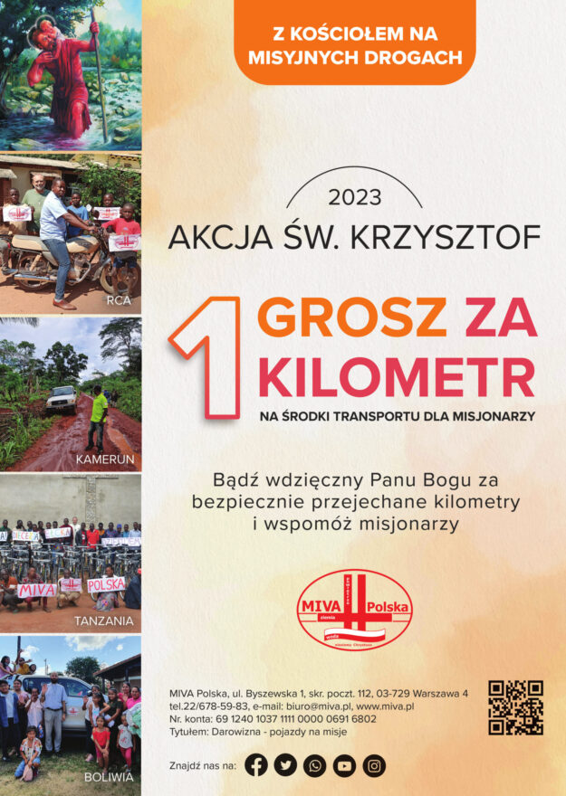 plakat św. Krzysztof kierowcy droga